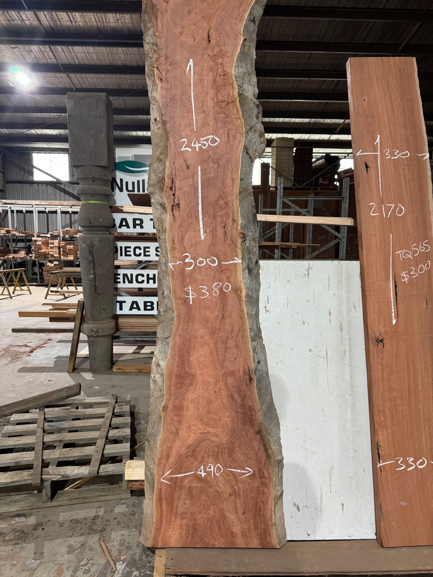 Red Gum Timber Slab