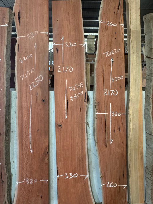 Red Gum Timber Slab Mantles