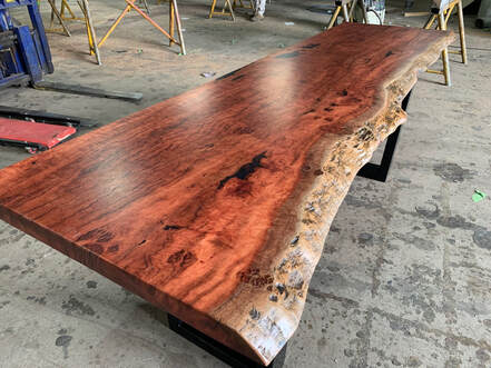 Red Gum Natural Edge Shelving