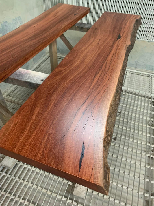 Red Gum Natural Edge Shelving