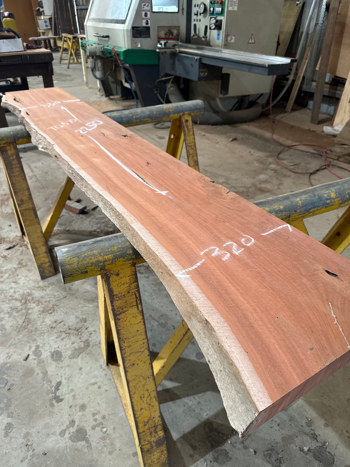 Red Gum Natural Edge Shelving