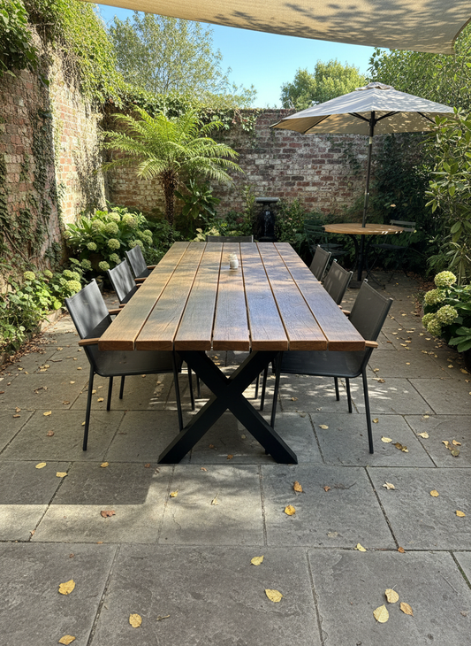 Textured Outdoor Table - Spotted Gum