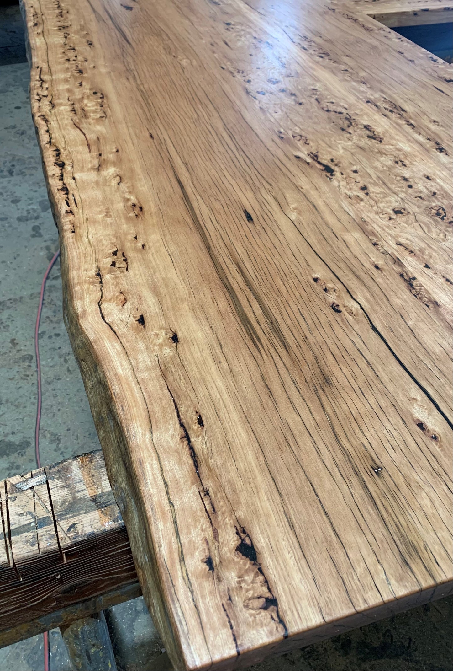 Messmate Birdseye Natural Edge Shelving