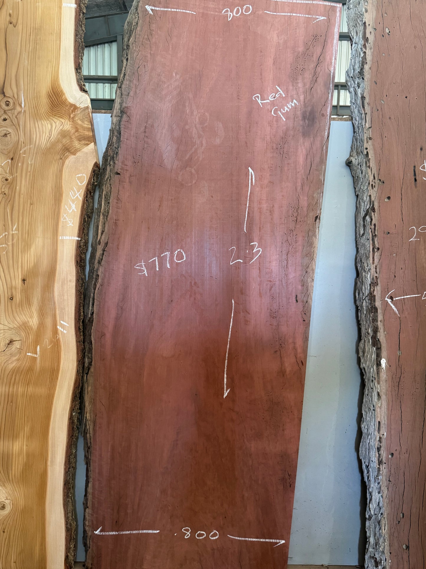Red Gum Timber Slab - Benchtop